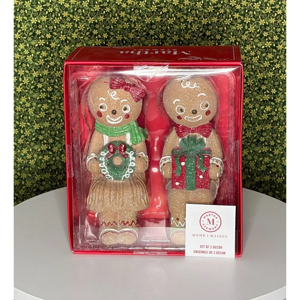 Martha Stewart Gingerbread Sitters Set of two